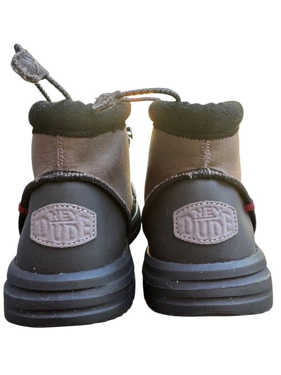 Hey Dudes Bradley Waxed Canvas Size 9 Men\'s EUC Gray main image 5